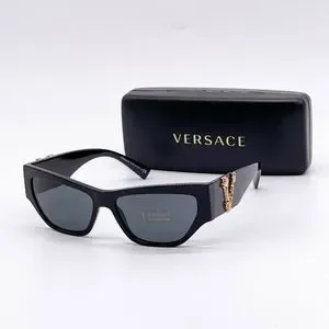 New Versace 56mm Black Acetate Sunglasses NEW Versace VE4470B-GB187-56 Sunglasses 56mm 100% Authentic  main image 3